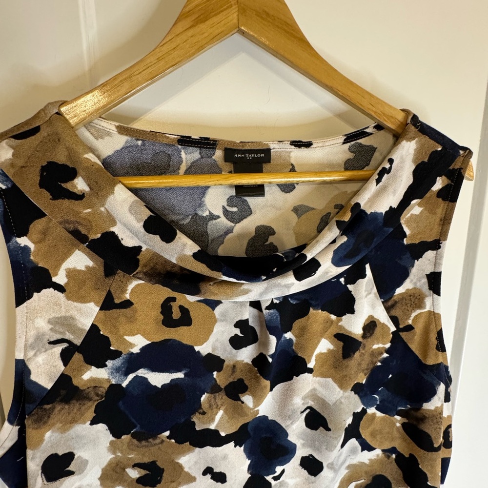 Ann Taylor Picture Collar Sleeveless Top - Picture 2 of 5